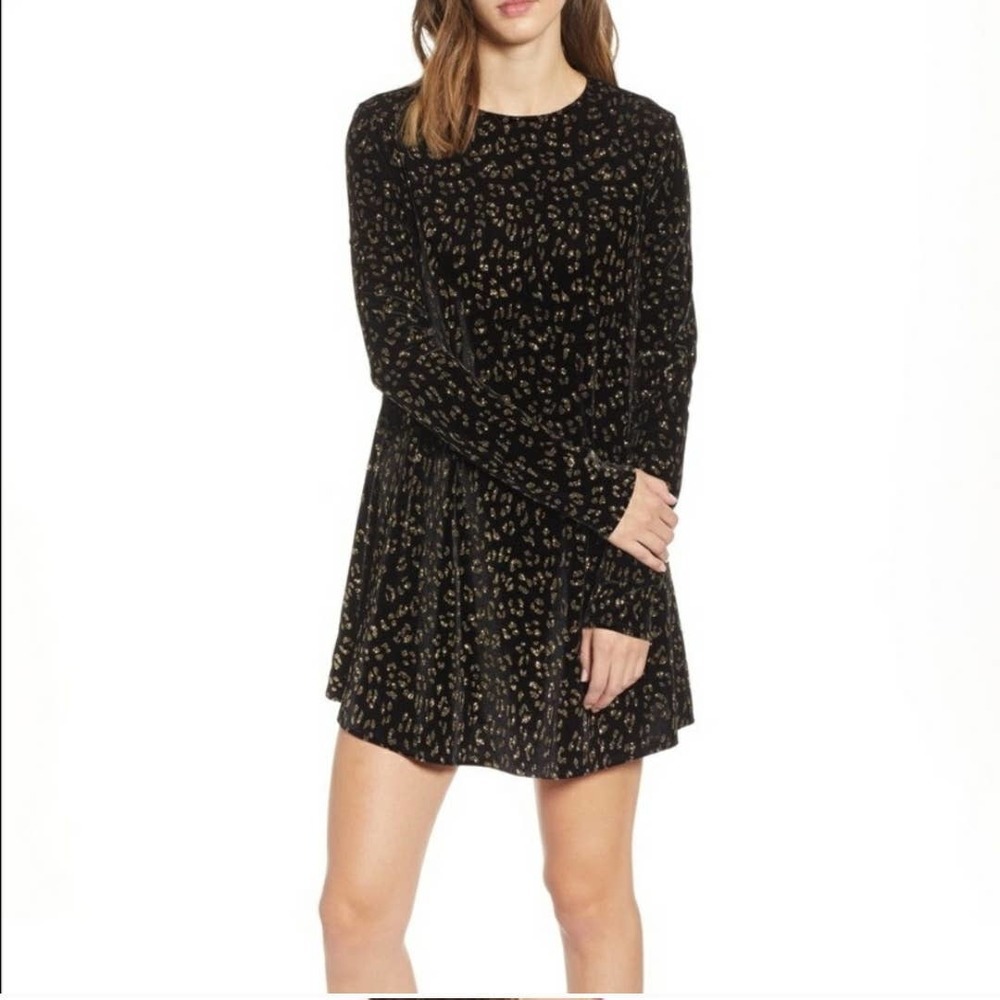 Show Me Your Mumu Toby Velvet Cheetah Shift Dress
